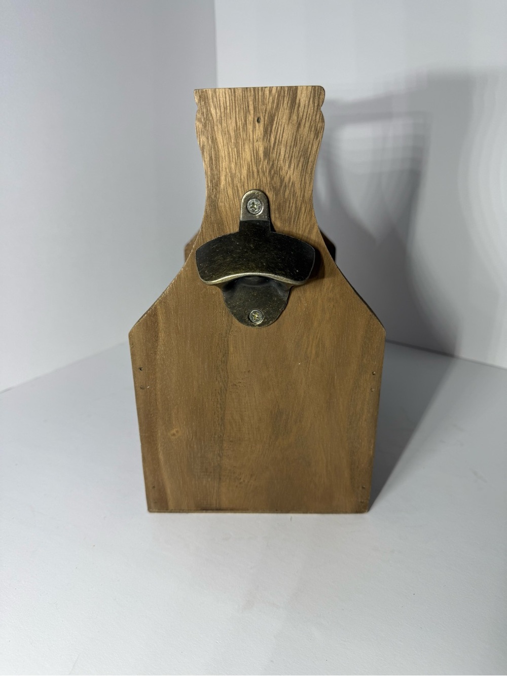 Wooden 6-Compartment Bottle Caddy - Natural Wood - Picture 2 of 6